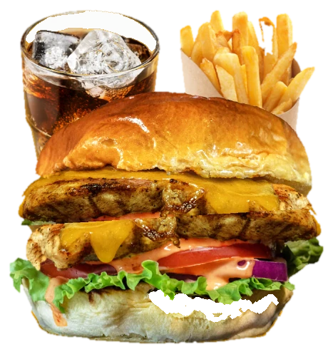 Menú Doble Hamburguesa Pollo Parrilla