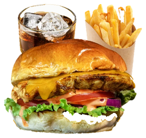 Menú Hamburguesa Pollo Parrilla