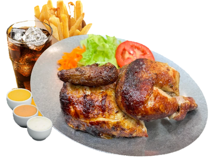 Menú Medio Pollo a la Brasa