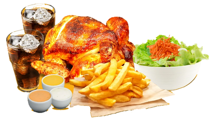 Menú Pollo Completo a la Brasa